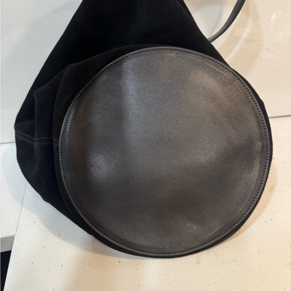 KHAITE Lotus Black Suede Women's Bag tote medium - Picture 13 of 14